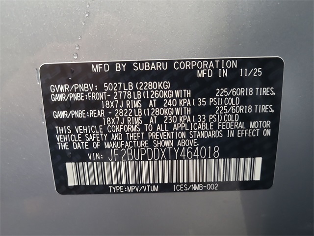 2026 – Subaru – Outback