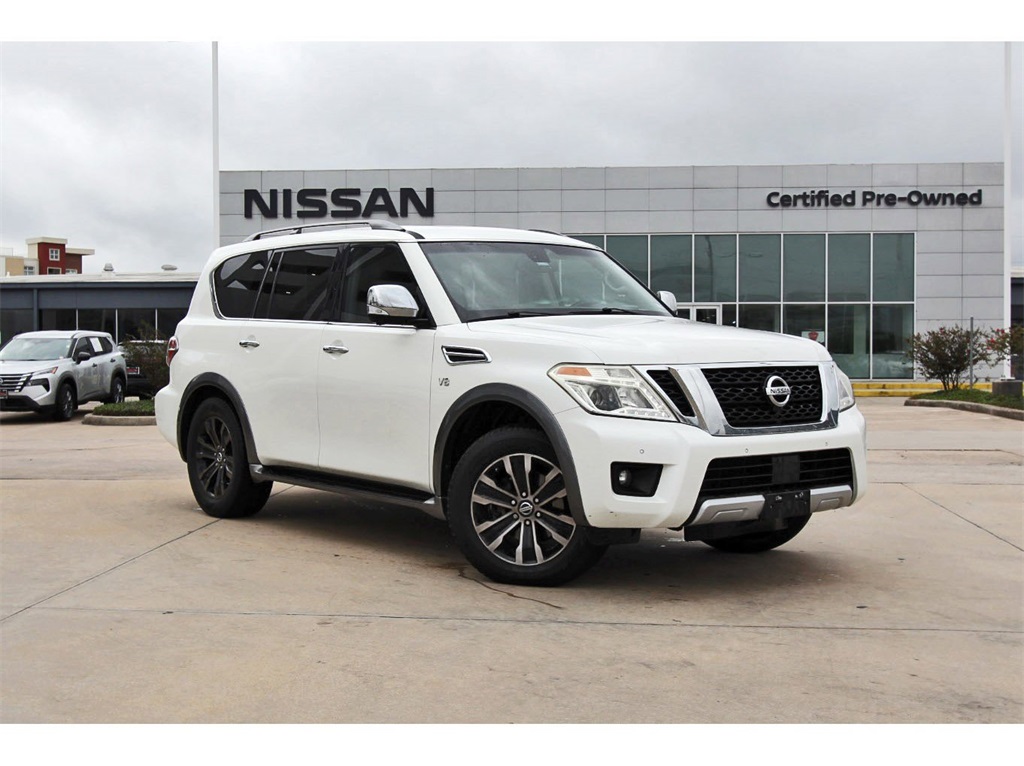 2017 Nissan Armada Platinum White at Community Toyota