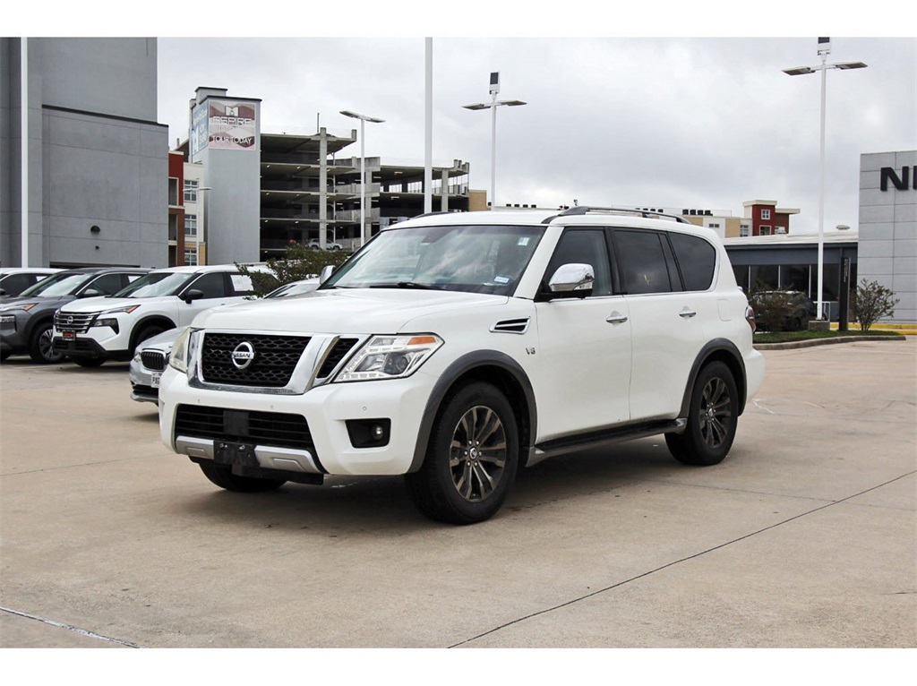 2017 Nissan Armada Platinum White at Community Toyota