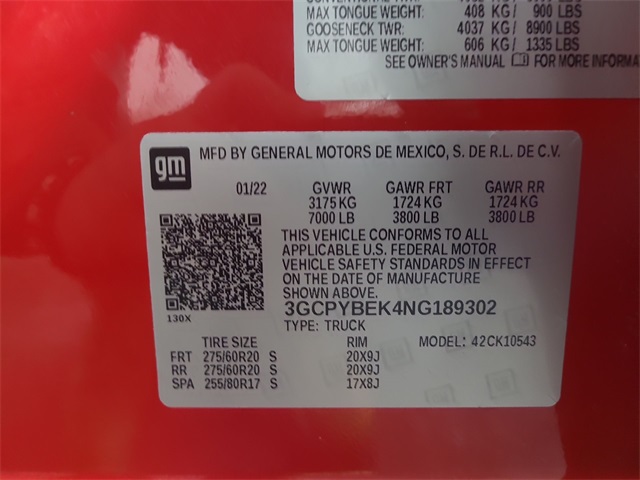 2022 – Chevrolet – Silverado 1500 LTD