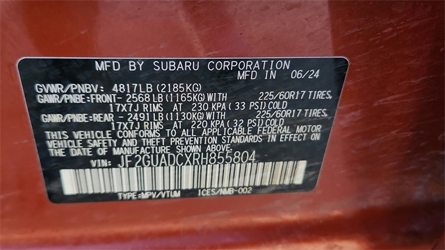 2024 Subaru Crosstrek