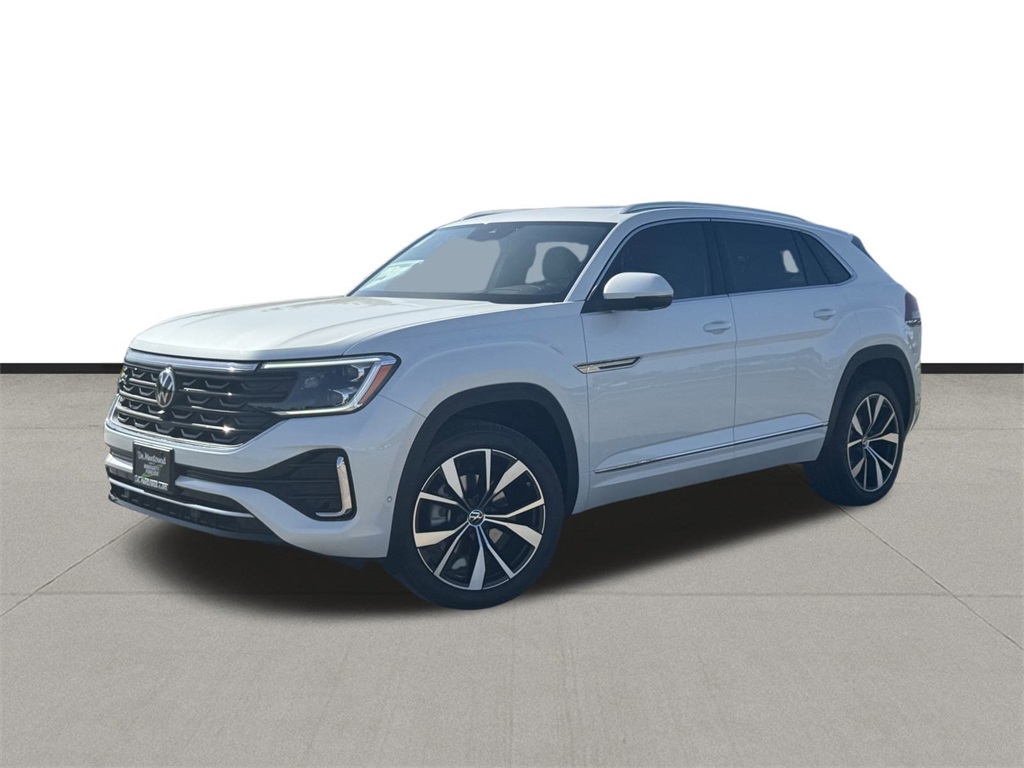2025 Volkswagen Atlas Cross Sport 2.0T SEL Premium R-Line White at DeMontrond Automotive Group