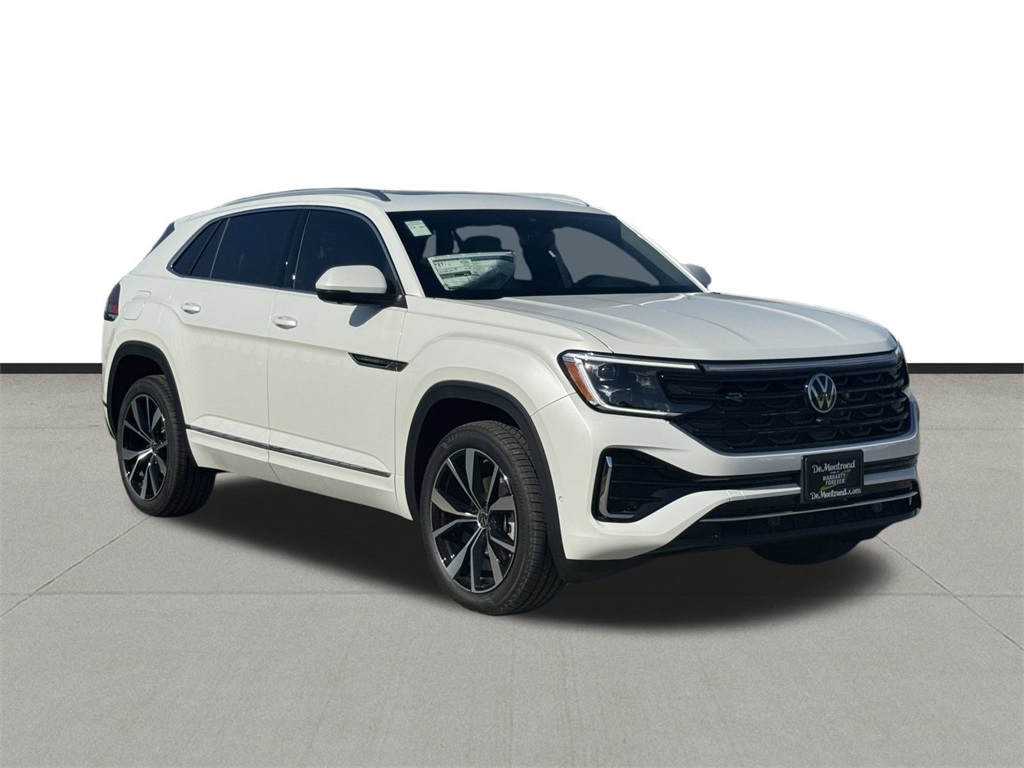 2025 Volkswagen Atlas Cross Sport 2.0T SEL Premium R-Line White at DeMontrond Automotive Group