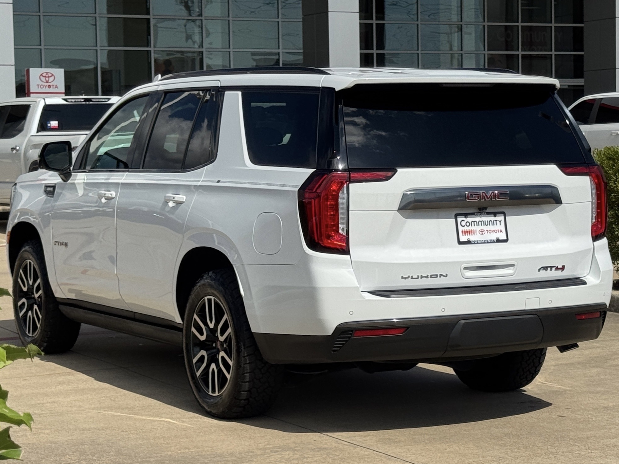 2021 GMC Yukon AT4 White at Bayway Cadillac of The Woodlands