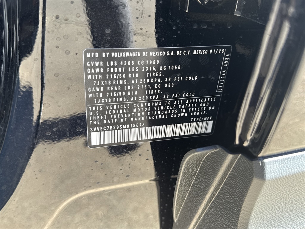 2025 Volkswagen Taos 1.5T SE Black at DeMontrond Auto Country