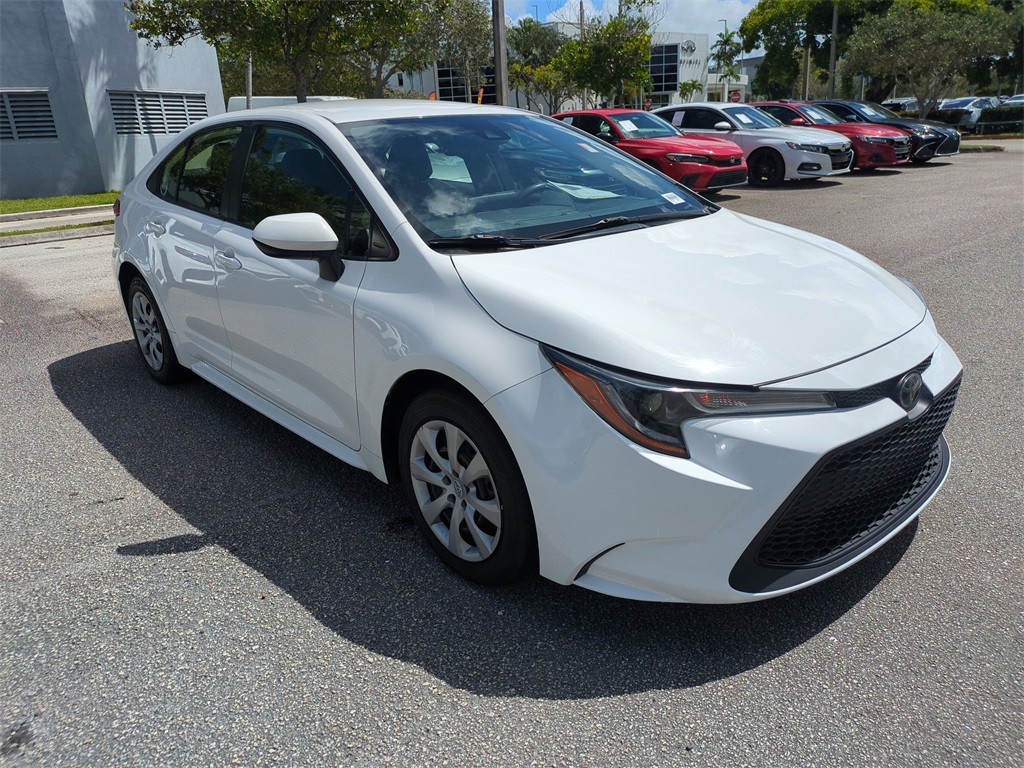 Used 2020 Toyota Corolla LE with VIN JTDEPRAE6LJ104815 for sale in Tamarac, FL