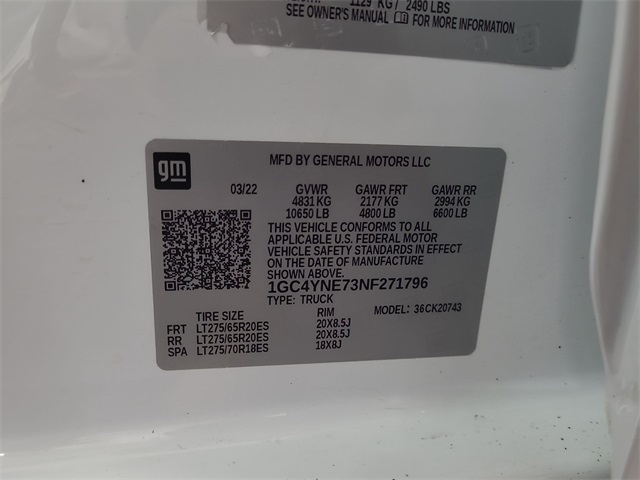 2022 – Chevrolet – Silverado 2500HD