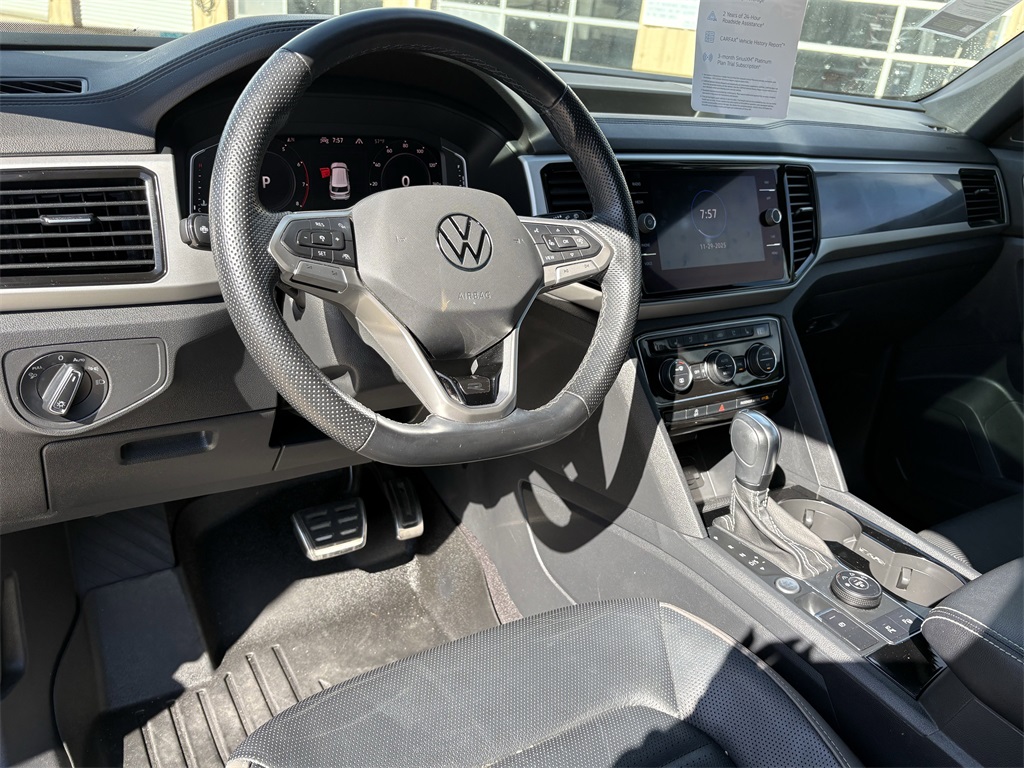 2022 Volkswagen Atlas Cross Sport 3.6L V6 SEL Premium R-Line White at DeMontrond Auto Country
