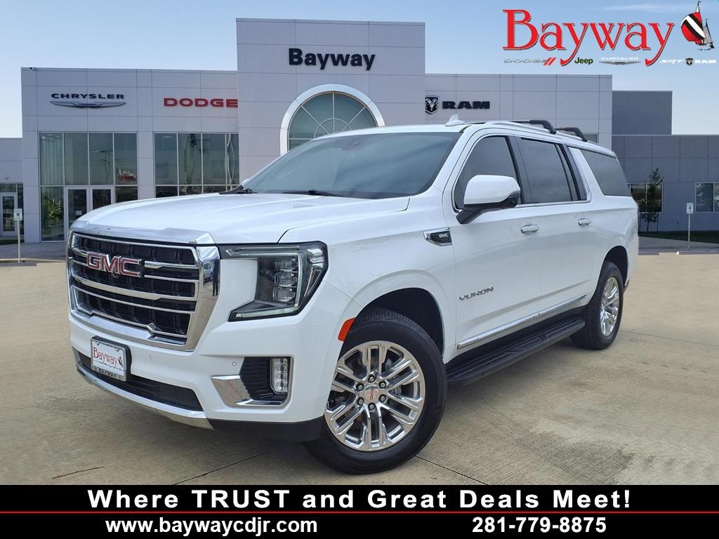 2022 GMC Yukon XL SLT White at Classic Elite Chevrolet Sugar Land