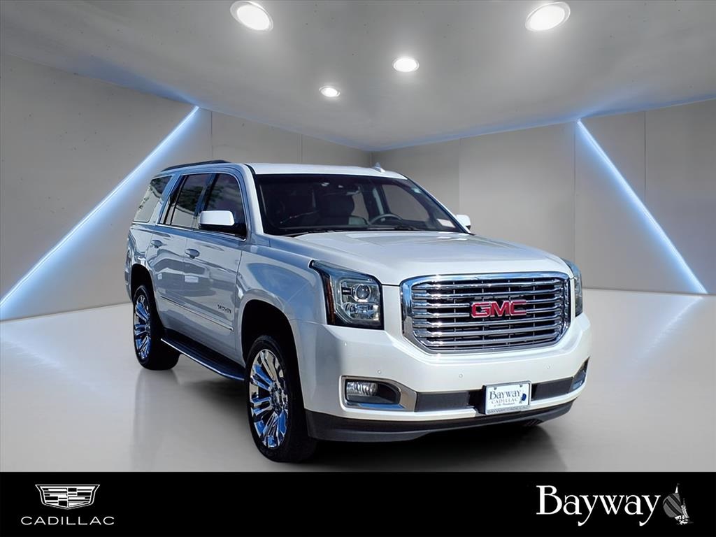 2017 GMC Yukon SLT White at Bayway Cadillac of The Woodlands