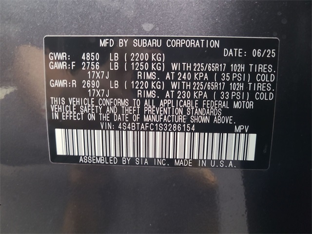 2025 – Subaru – Outback