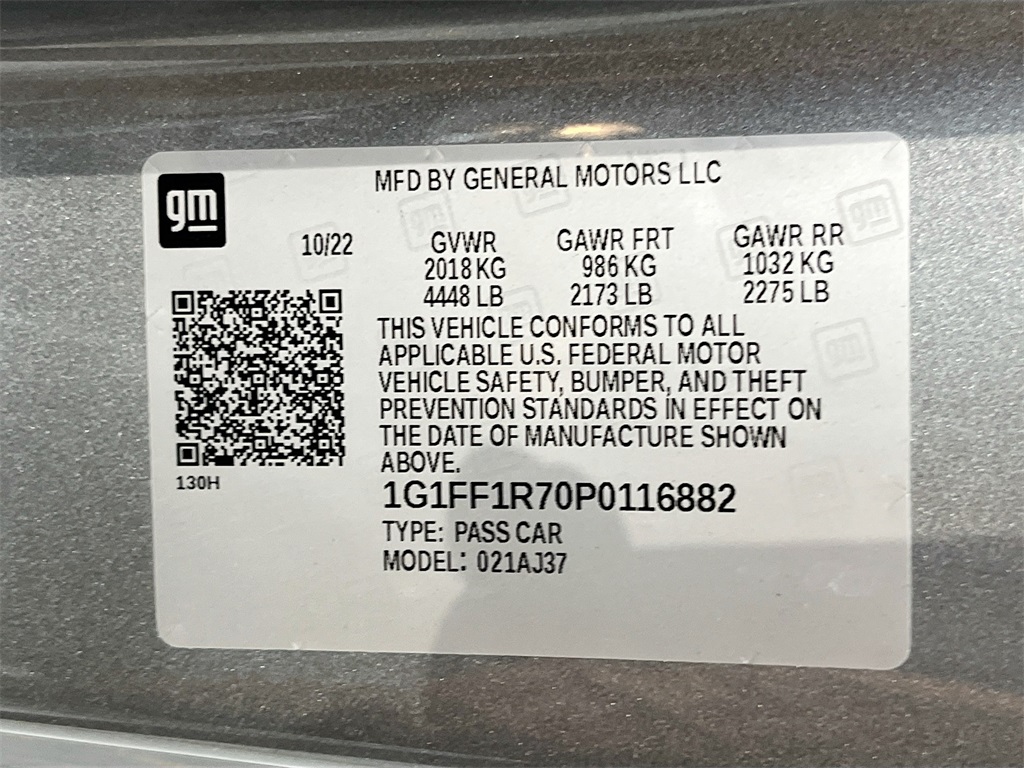 2023 Chevrolet Camaro LT1 Gray at Gullo Toyota