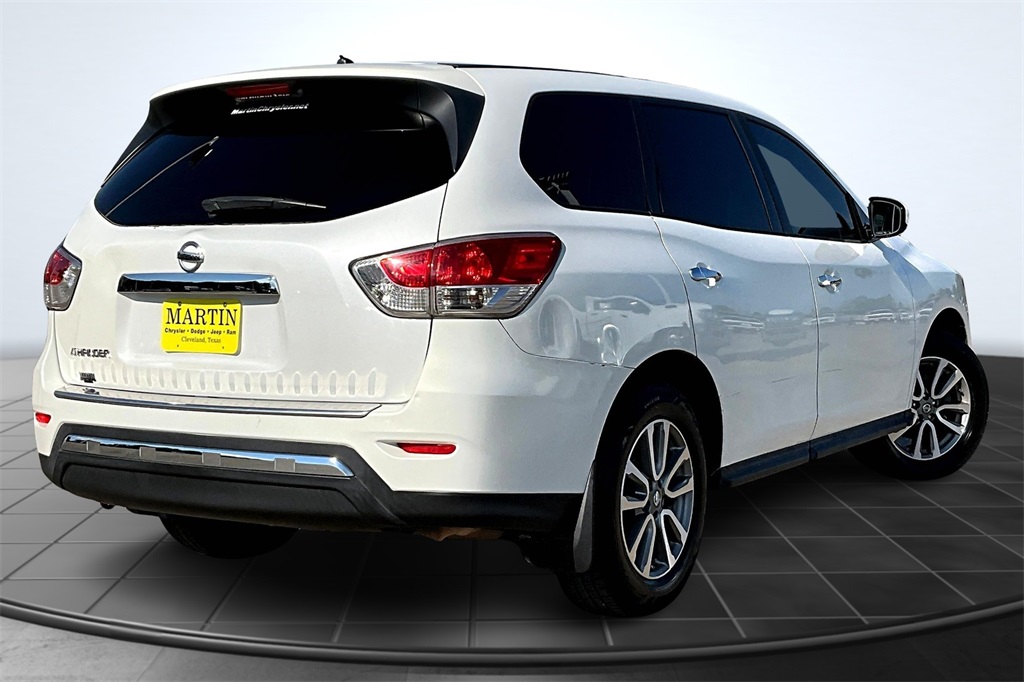 2014 Nissan Pathfinder S White at DeMontrond Mazda