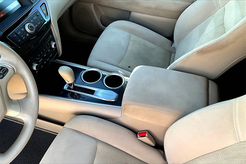 2014 Nissan Pathfinder S White at DeMontrond Mazda