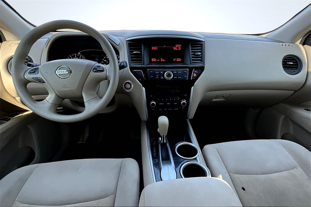 2014 Nissan Pathfinder S White at DeMontrond Mazda