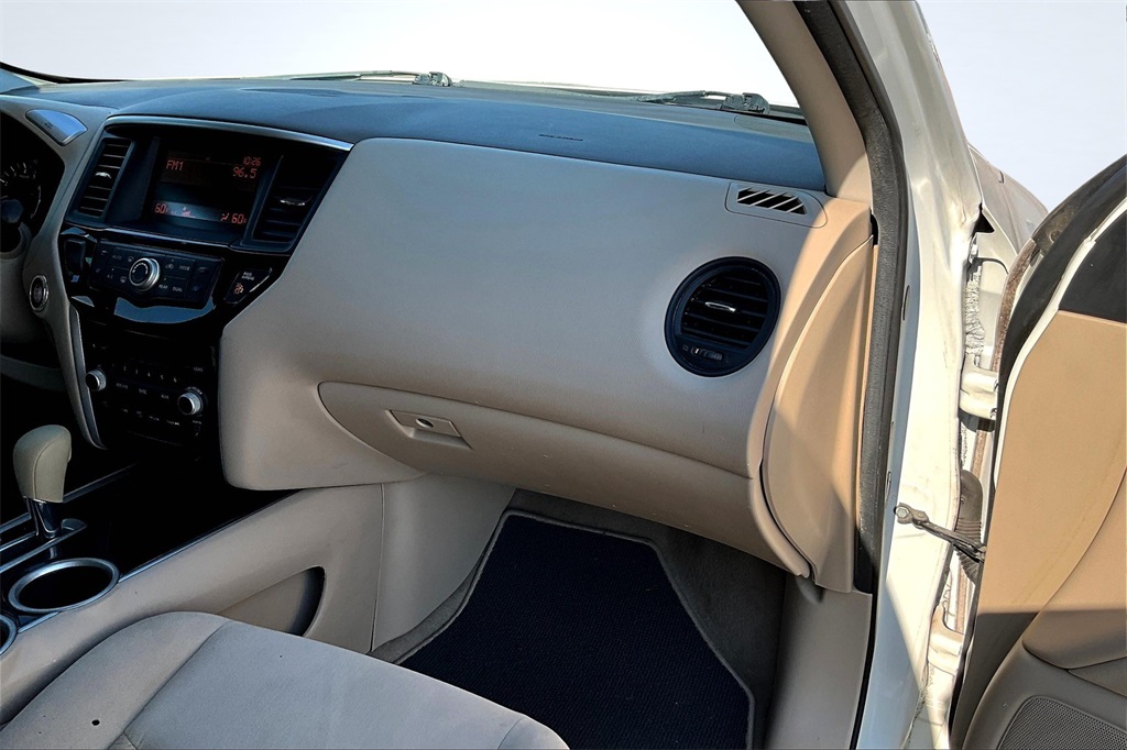 2014 Nissan Pathfinder S White at DeMontrond Mazda