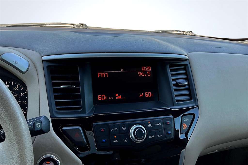 2014 Nissan Pathfinder S White at DeMontrond Mazda