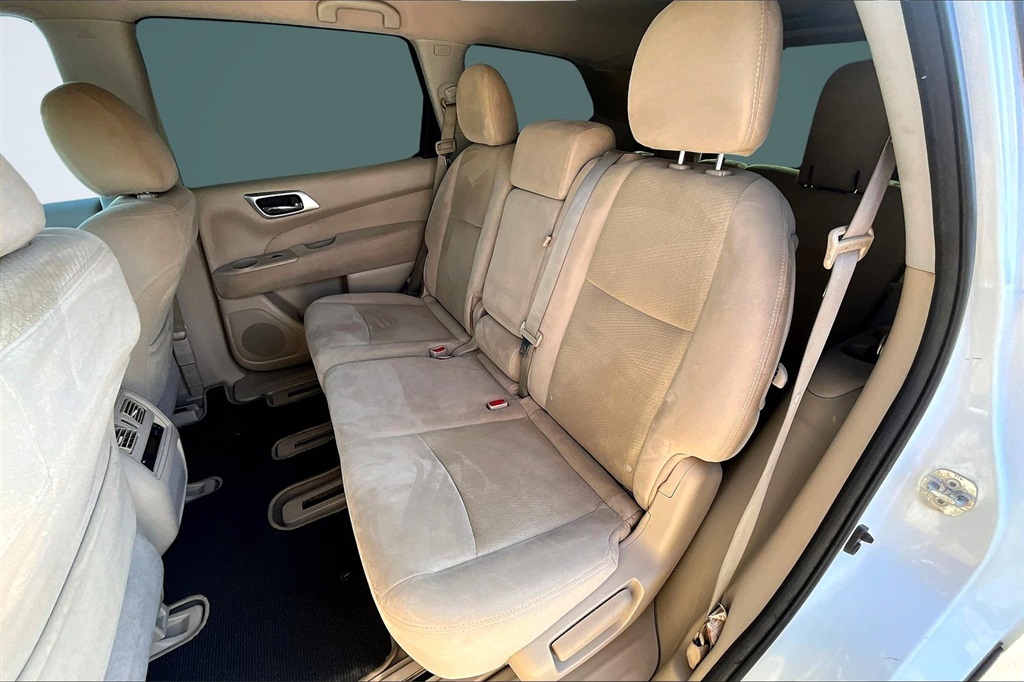 2014 Nissan Pathfinder S White at DeMontrond Mazda