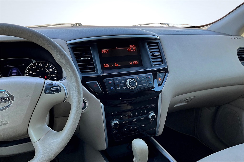 2014 Nissan Pathfinder S White at DeMontrond Mazda