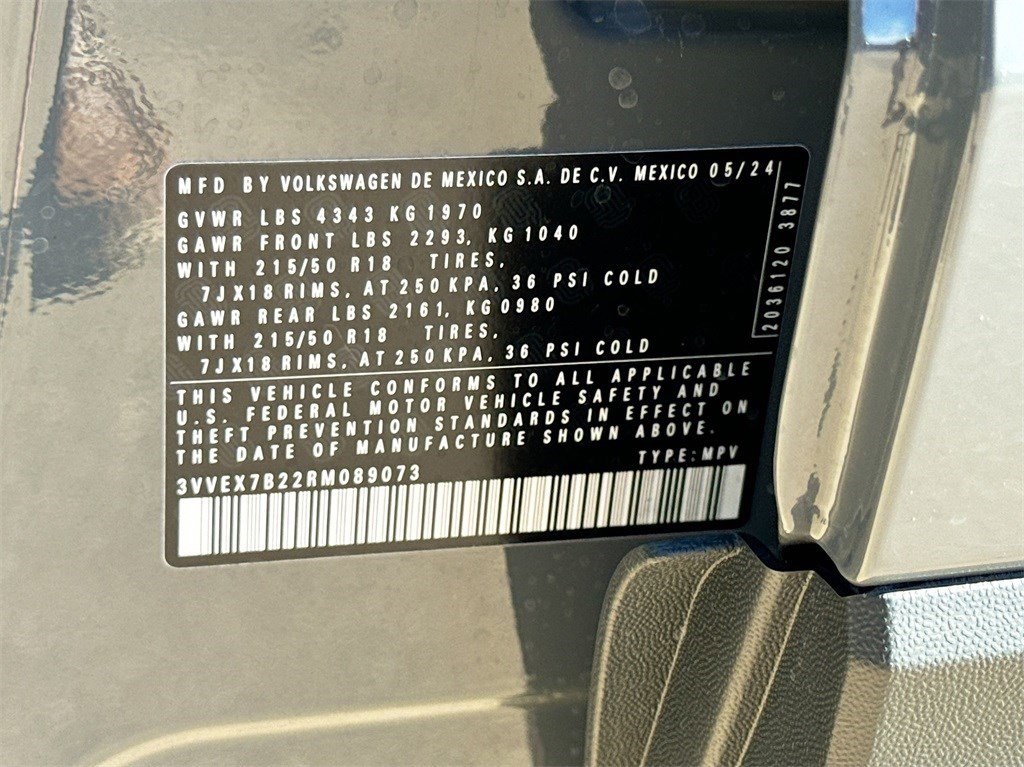 2024 Volkswagen Taos 1.5T SE Gray at DeMontrond Automotive Group