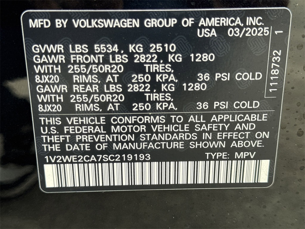 2025 Volkswagen Atlas Cross Sport 2.0T SE w/Technology Black at DeMontrond Automotive Group