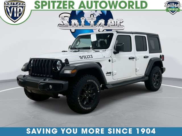 Bright White Clearcoat 2021 Jeep Wrangler Unlimited Willys 4WD SUV / Crossover Four-Wheel Drive 8-Speed Automatic