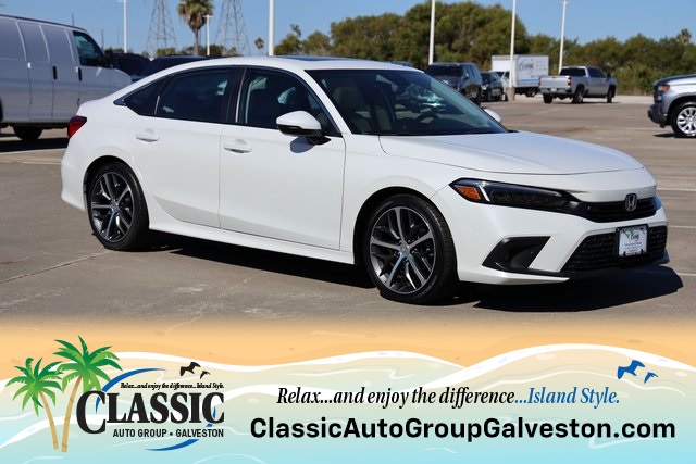 2024 Honda Civic Touring White at Shottenkirk Kia Fort Bend