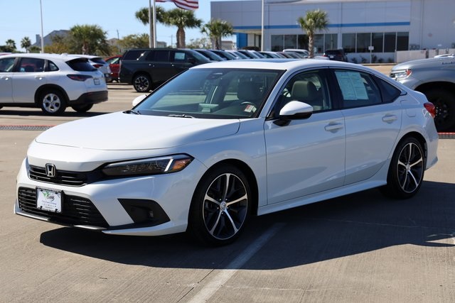2024 Honda Civic Touring White at Shottenkirk Kia Fort Bend