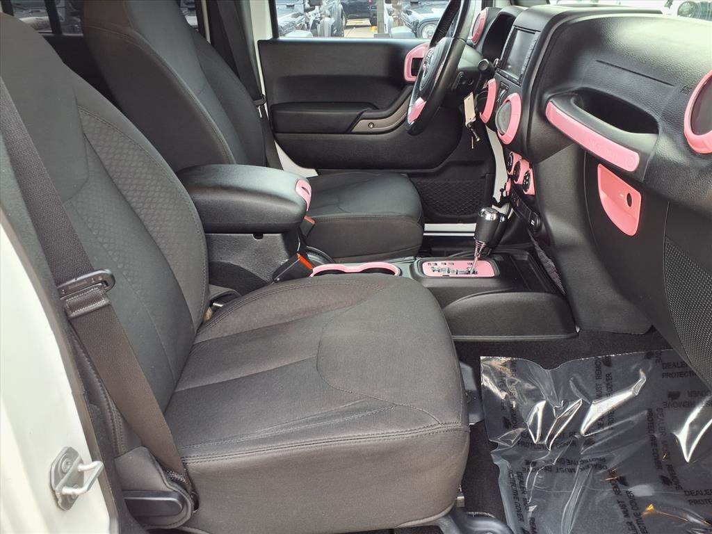 2018 Jeep Wrangler JK Unlimited Sport White at Wharton Ford