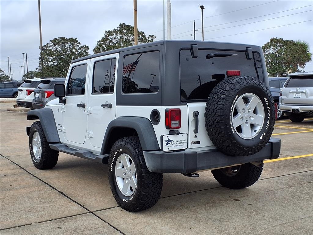 2018 Jeep Wrangler JK Unlimited Sport White at Wharton Ford