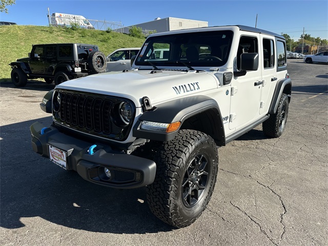 Certified 2024 Jeep Wrangler Willys 4xe with VIN 1C4RJXN65RW186946 for sale in Kansas City