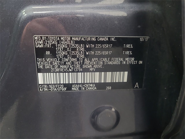 2018 – Toyota – RAV4