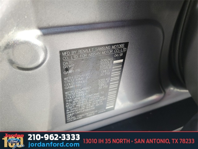 Used Car 2018 Nissan Rogue  S For Sale In San Antonio, Texas