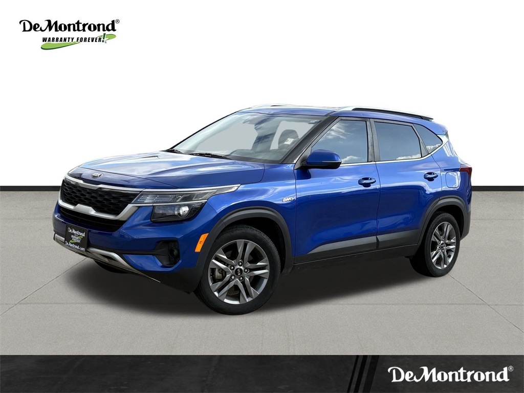 2021 Kia Seltos S Blue at DeMontrond Ford