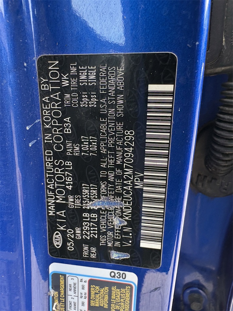 2021 Kia Seltos S Blue at DeMontrond Ford