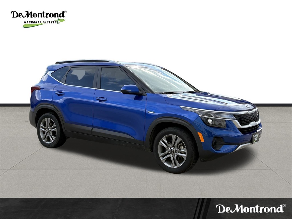 2021 Kia Seltos S Blue at DeMontrond Ford