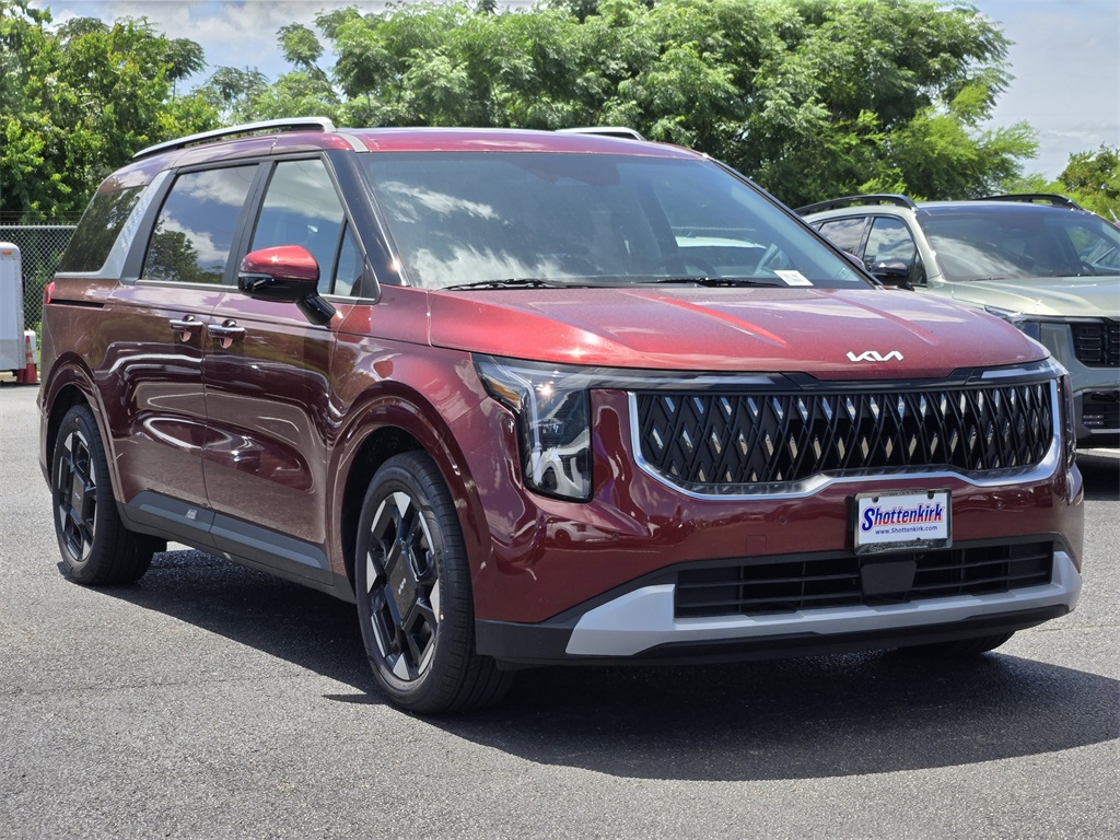 2026 Kia Carnival EX Red at DeMontrond Automotive Group