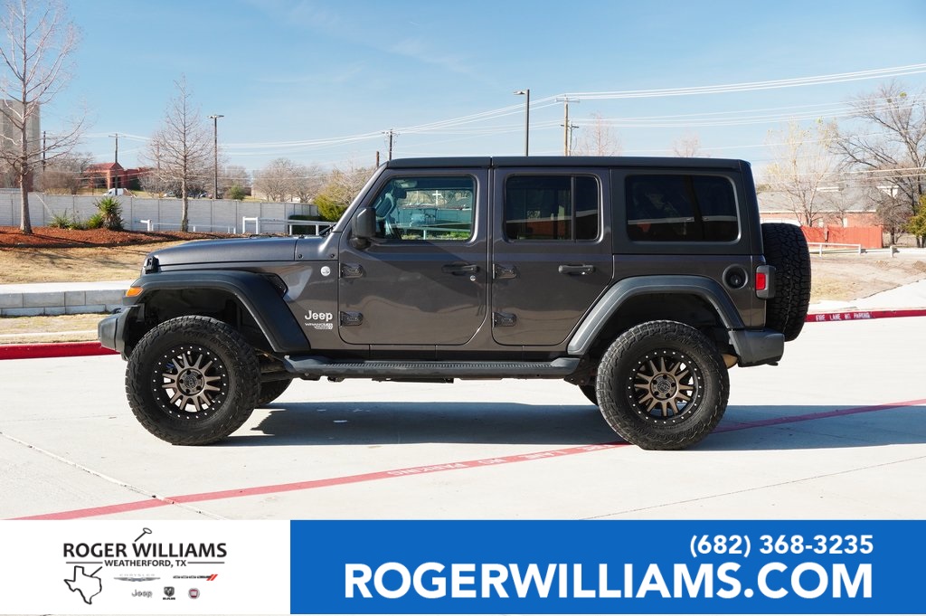 Used Car 2020 Jeep Wrangler  Unlimited Sport For Sale Under $25,000 In Weatherford, Texas