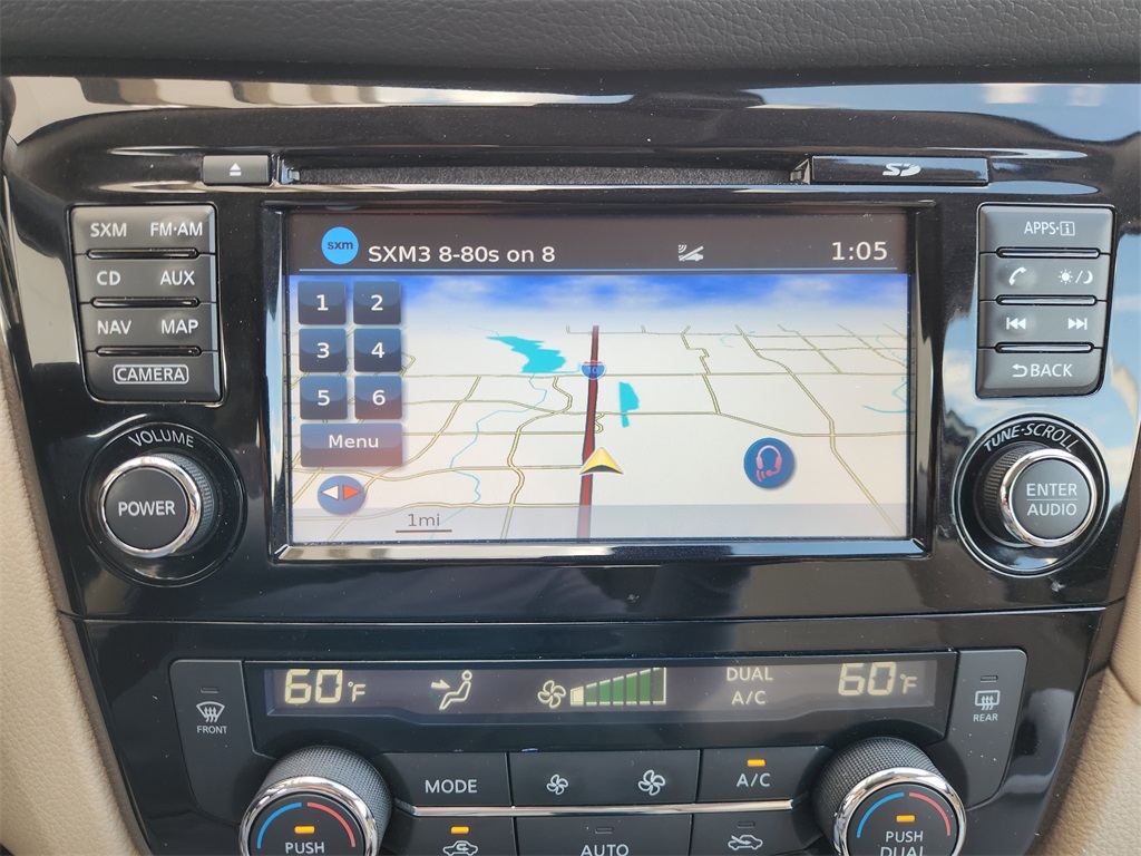 2017 Nissan Rogue SL White at Bayshore Chrysler Jeep Dodge Ram