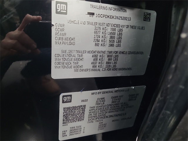 2022 – Chevrolet – Silverado 1500