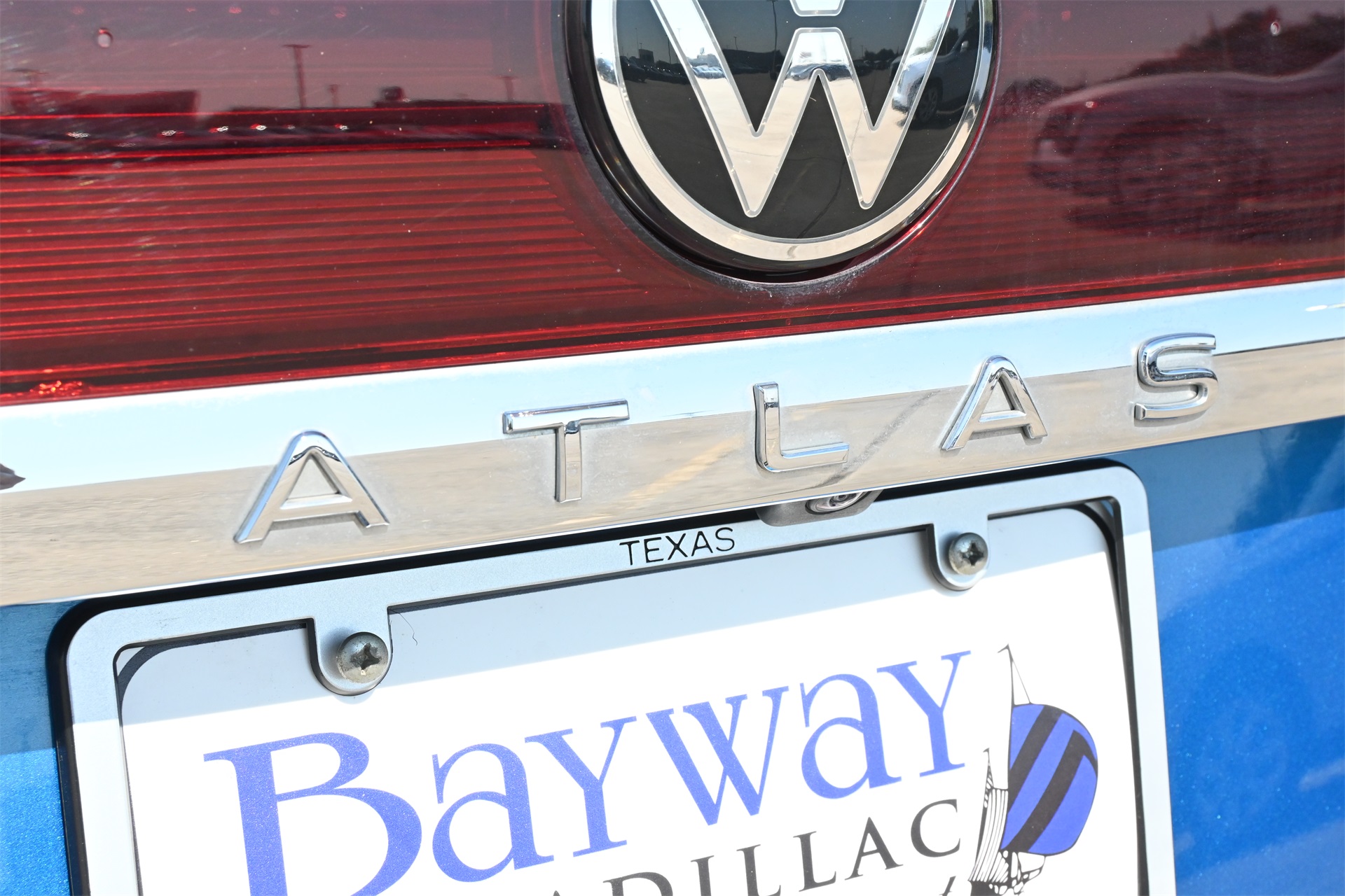 2024 Volkswagen Atlas Cross Sport 2.0T SEL Premium R-Line Blue at Bayshore Chrysler Jeep Dodge Ram