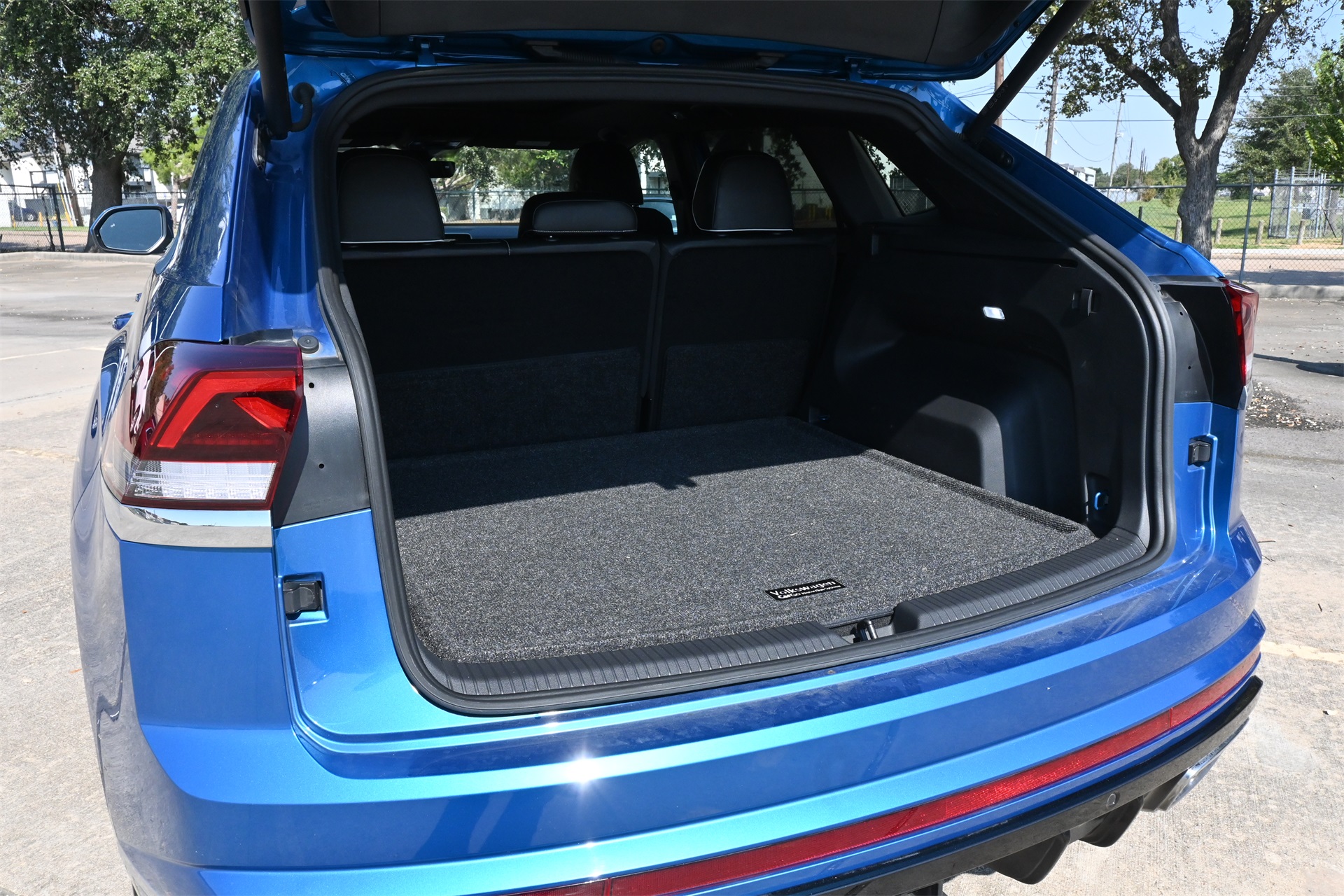 2024 Volkswagen Atlas Cross Sport 2.0T SEL Premium R-Line Blue at Bayshore Chrysler Jeep Dodge Ram