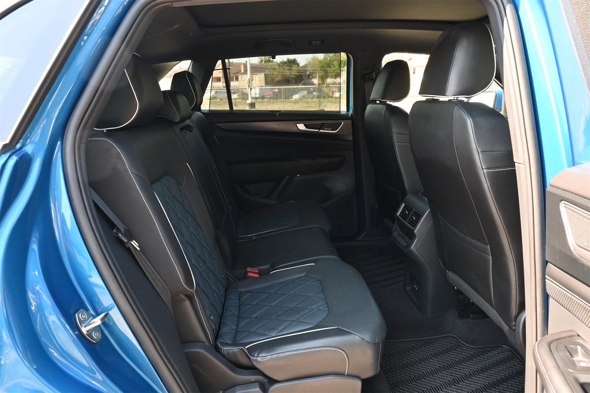 2024 Volkswagen Atlas Cross Sport 2.0T SEL Premium R-Line Blue at Bayshore Chrysler Jeep Dodge Ram