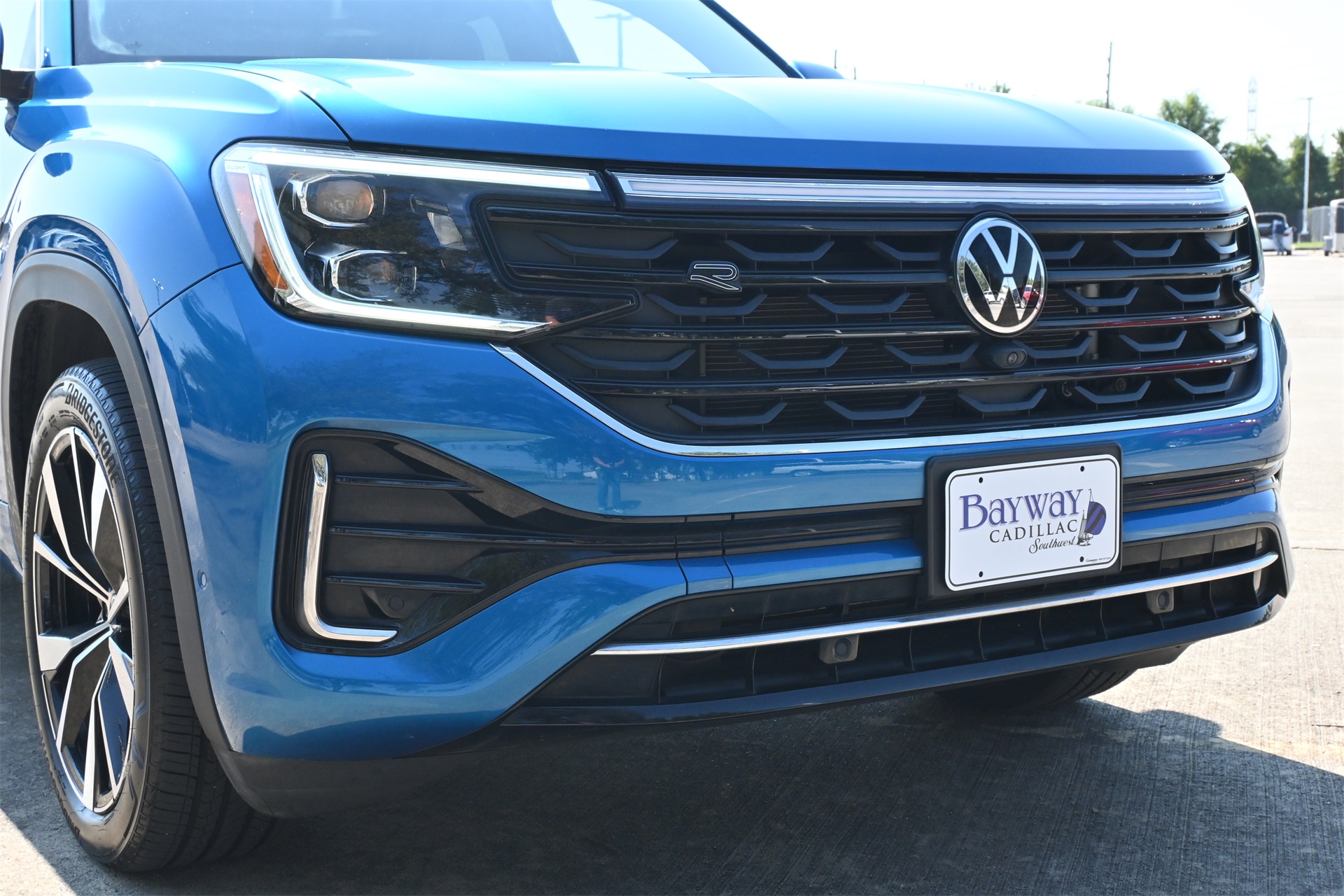 2024 Volkswagen Atlas Cross Sport 2.0T SEL Premium R-Line Blue at Bayshore Chrysler Jeep Dodge Ram