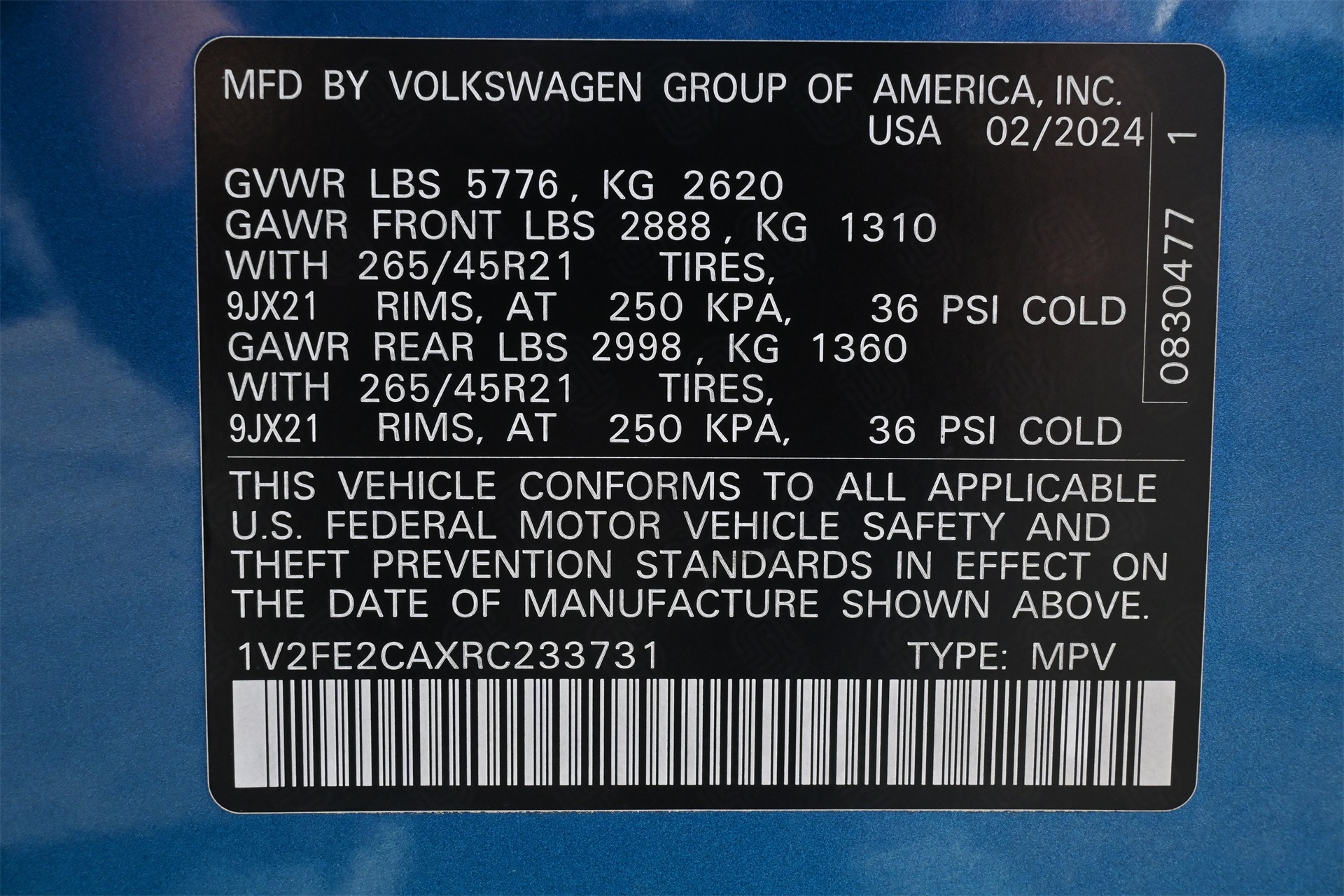 2024 Volkswagen Atlas Cross Sport 2.0T SEL Premium R-Line Blue at Bayshore Chrysler Jeep Dodge Ram