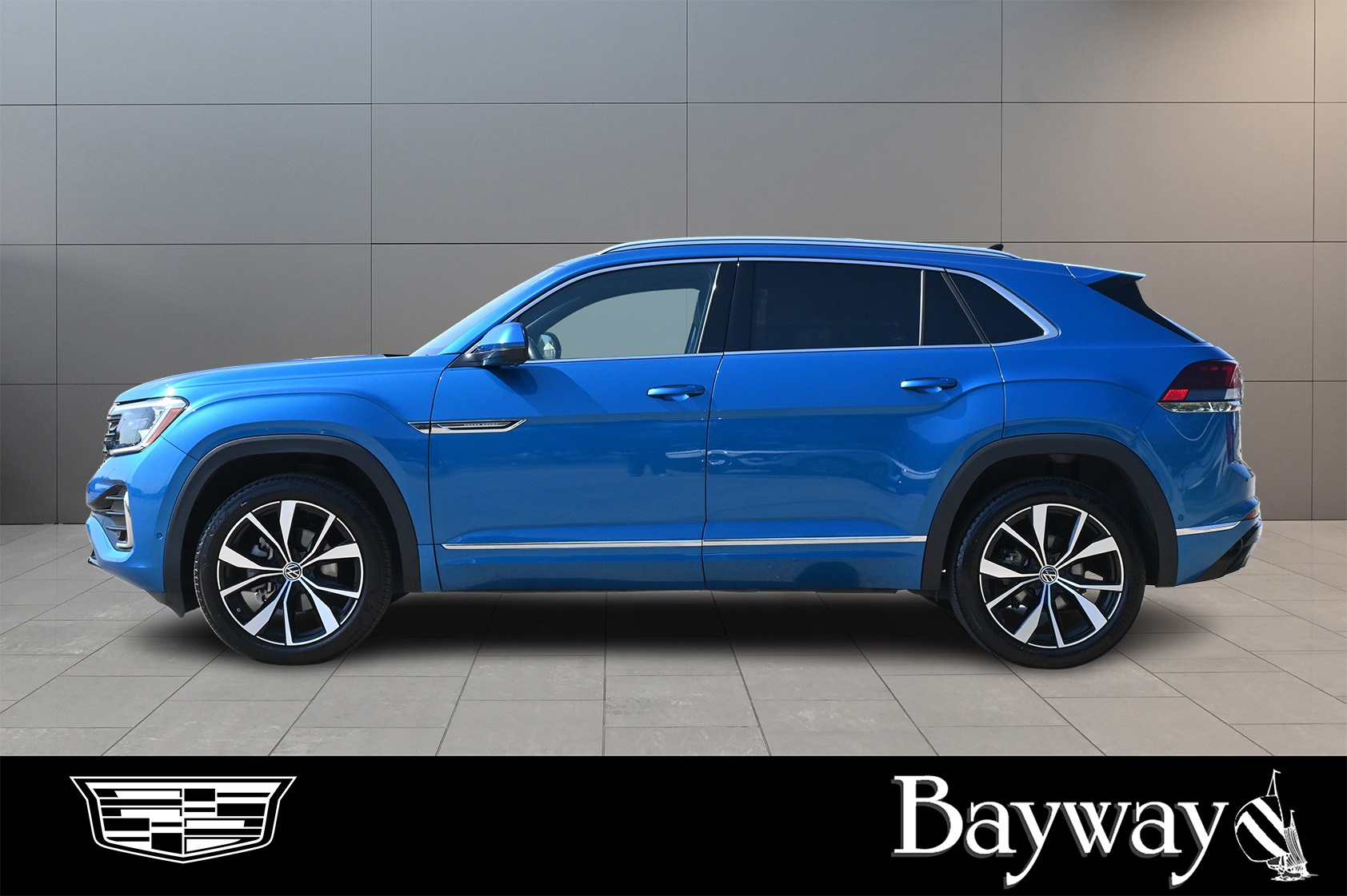 2024 Volkswagen Atlas Cross Sport 2.0T SEL Premium R-Line Blue at Bayshore Chrysler Jeep Dodge Ram