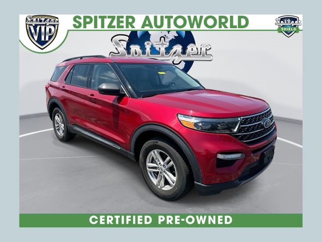 Rapid Red Metallic Tinted Clearcoat 2022 Ford Explorer SUV / Crossover All-Wheel Drive Automatic