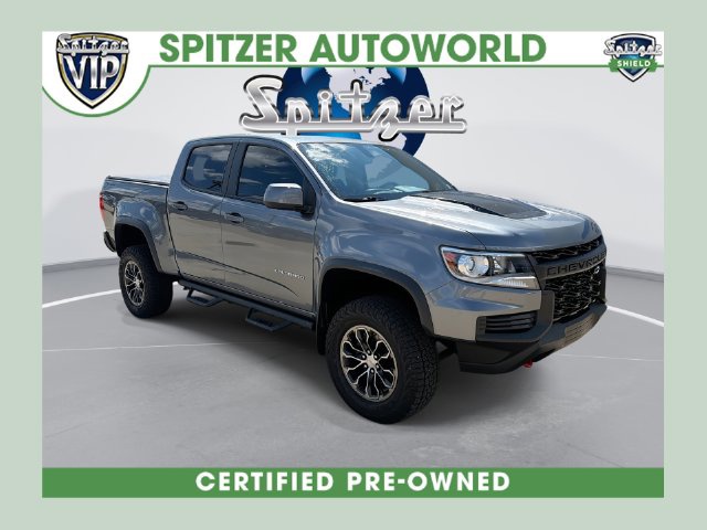 Gray (Satin Steel Metallic) 2022 Chevrolet Colorado Pickup Truck Four-Wheel Drive 8-Speed Automatic