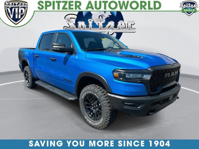 Hydro Blue Pearlcoat 2026 RAM 1500 Rebel Crew Cab 4WD Pickup Truck Four-Wheel Drive 8-Speed Automatic
