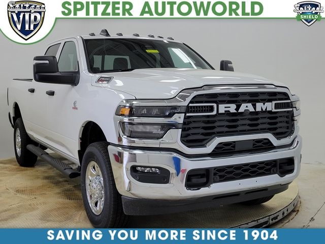 Bright White Clearcoat 2025 RAM 2500 Tradesman Crew Cab 4WD Pickup Truck Four-Wheel Drive 8-Speed Automatic